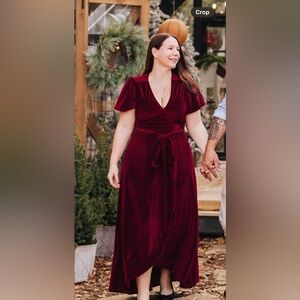 Baltic Born Burgundy Wrap Dress